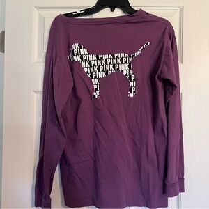 Victoria’s secret PINK long sleeve t shirt. Size Small. Great Condition! Purple